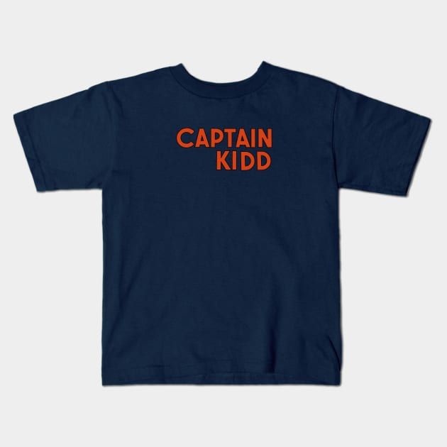 Captain Kidd Kids T-Shirt by CoverTales